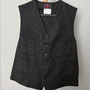 Johnson Woolen Mills Dark Gray Vest